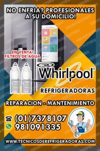Reparaciones refrigeradoras WHIRLPOOL 981091335 / LINCE